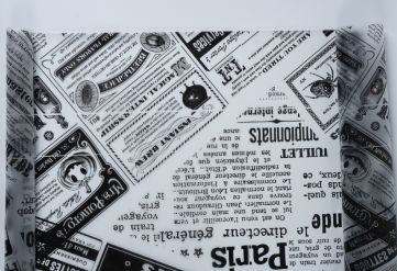Пленка матовая с рисунком "Газета" 1000мм/15м/400гр 35мкм (10шт)