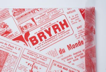 Пленка с рисунком "Газета" 700мм/15м/400гр 40мкм (10шт)