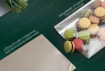 Пакет Снежинка 40х60см 30мкм (500шт) (мет+рис)