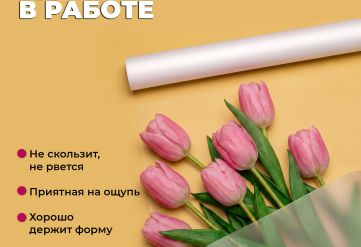 Пленка матовая чистая 800мм/14м/400гр 40мкм (10шт)